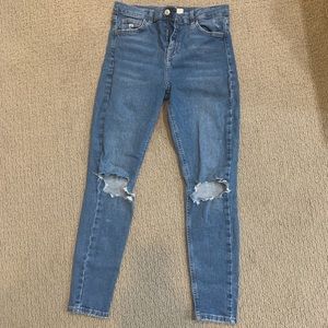 Super cute top shop jeans!